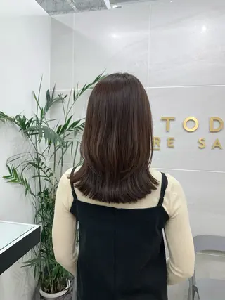 ミディアム カラー 本格ヘッドスパ🌿 ×ヘア 佐藤のヘアスタイル