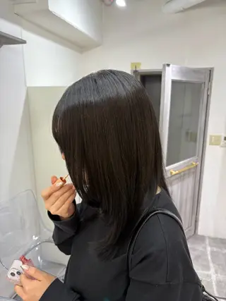カラー パツボブ/暖色 西梅田/かえで🎀のヘアスタイル