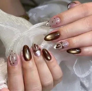 ネイル 🎀PG🩵 ネイルサロンのネイルデザイン