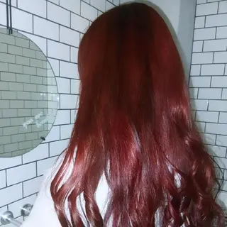 ロング セナ✨ ブリーチカラーのヘアスタイル
