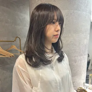 セミロング カラー 外国人風ヘア/ 髪質改善/ayacaのヘアスタイル