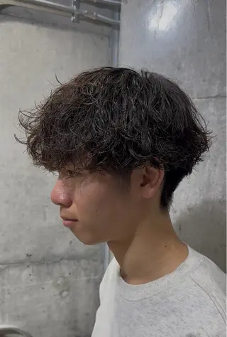 ショート パーマ 遠藤惟斗/渋谷/ 透明感カラーのヘアスタイル