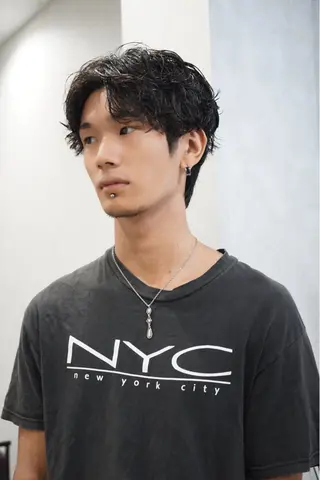 ミディアム パーマ men’s hair / 隼翔のヘアスタイル
