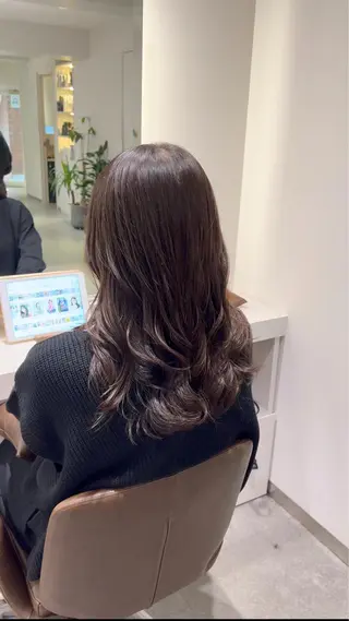 セミロング 美髪×縮毛矯正 水上真由美😘のヘアスタイル