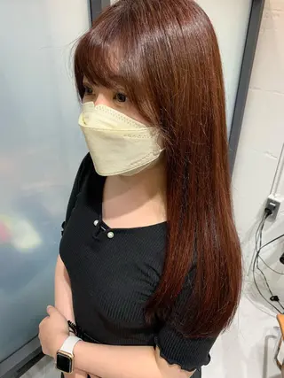 ロング カラー 中沢梨々花 🎀透明感カラーのヘアスタイル
