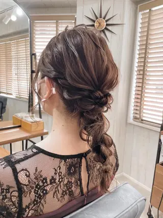 ミディアム カラー ヘアアレンジ 髪質改善🫧美髪矯正 🤍Yuiのヘアスタイル