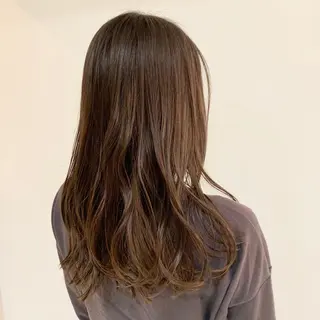 セミロング カラー 新井啓介 宇都宮美容師のヘアスタイル