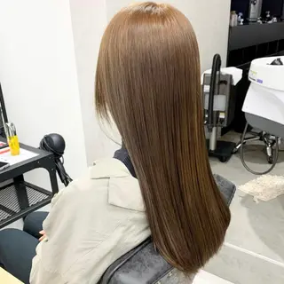 ロング カラー パーマ ヘアアレンジ メンズ キッズ ネイル マツエク・マツパ アイブロウ mona/ ストレートスタイル✨のヘアスタイル