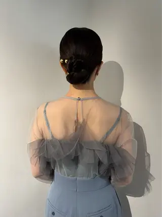 セミロング カラー ヘアアレンジ mina 🌷のヘアスタイル