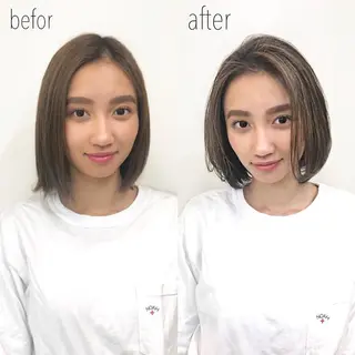 ショート カラー パーマ KONOMI スタイリストのヘアスタイル