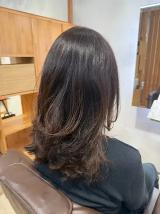 セミロング カラー 山田 省吾のヘアスタイル