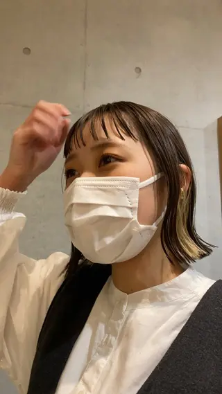 カラー she. ハルカのヘアスタイル