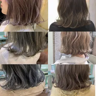 ミディアム カラー tripletta トリプレッタのヘアスタイル