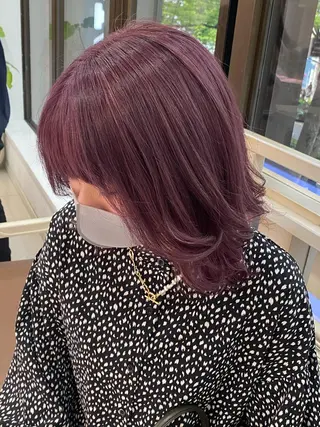 セミロング カラー メンズ 透明感カラー 古山 結季🌙🖤のヘアスタイル