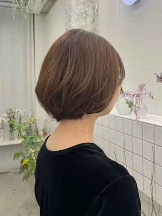 ショート 透明感カラー/名古屋 /栄/木下奈々望のヘアスタイル