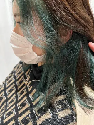 ミディアム カラー 白髪ぼかし/髪質改善 梅原響輝のヘアスタイル