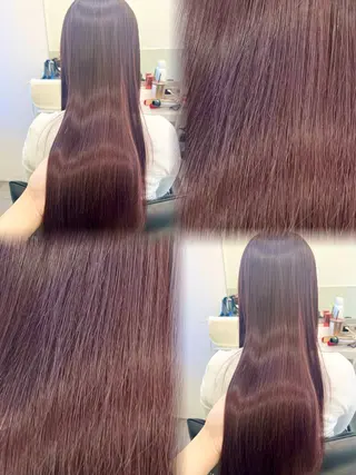 ロング カラー 天野 利咲のヘアスタイル