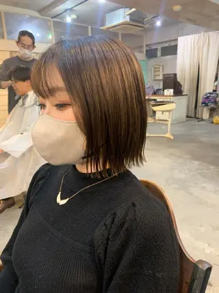 ショート カラー パーマ ヘアアレンジ メンズ キッズ 垢抜けカラー ヒロムのヘアスタイル