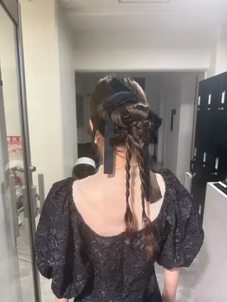 セミロング NANOHA エクステ・ヘアセットのヘアスタイル