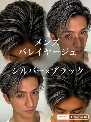 ショート カラー メンズ メンズ特化美容師 カラー専門ぺーターのヘアスタイル