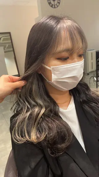 セミロング カラー 大人ボブと似合 わせカラー/馬場 翼のヘアスタイル