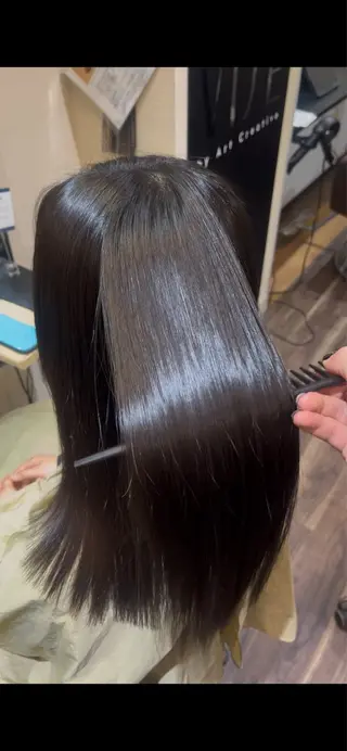 セミロング 狩野 竜生のヘアスタイル