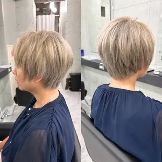 ショート カラー Endearing 銀座/レイヤーカットのヘアスタイル