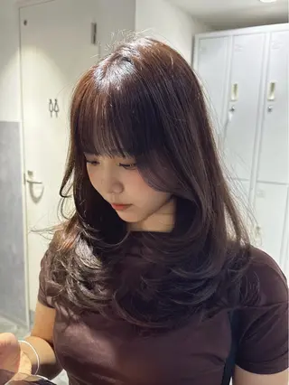 ロング 透明感カラー🇰🇷 レイヤー✨桑原 研太のヘアスタイル
