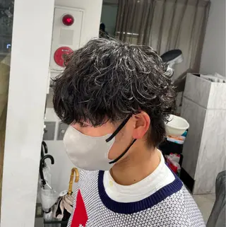 パーマ メンズ 京都河原町 メンズパーマ助川龍哉のヘアスタイル