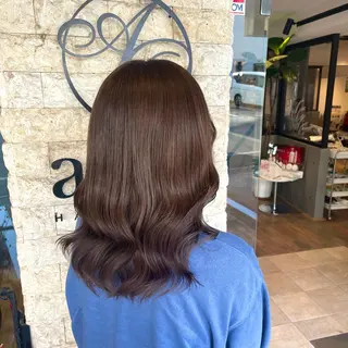 セミロング アクストスタイル川勝 しずかのヘアスタイル