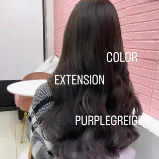 ロング カラー エクステ🩵ブリーチ 韓国ヘア🩵KAEのヘアスタイル