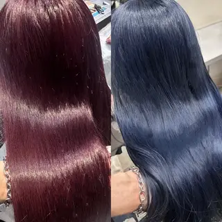ロング カラー 艶髪×透明感カラー ののかのヘアスタイル