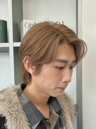 ショート メンズ 🇨🇳ハイトーン ワンホン🇰🇷ななのヘアスタイル