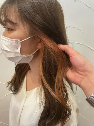 カラー 【店長】インナー指名 No.1戸塚優思のヘアスタイル