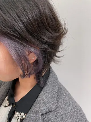 ショート カラー レイヤーカット⭐︎ 韓国ヘア⭐︎YUKAのヘアスタイル