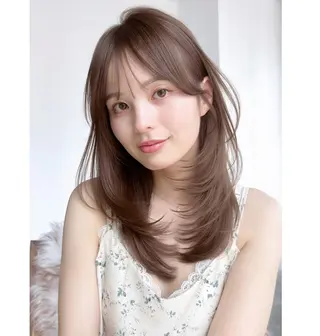 セミロング カラー ITbyALBUM 八王子店のヘアスタイル