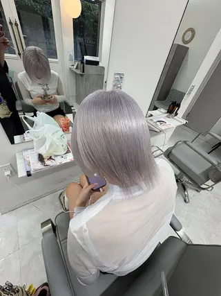 ショート カラー 【ときめき屋さん🎀 ハイトーン大和🎀】のヘアスタイル