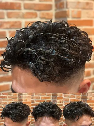 パーマ メンズ 杉本 翔希のヘアスタイル