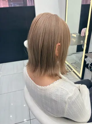 ミディアム カラー 新宿/韓国ヘア 中明度カラー/かやのヘアスタイル