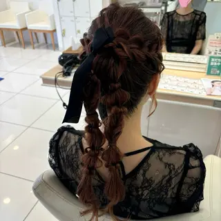 ロング ヘアアレンジ 宮永 璃沙のヘアスタイル