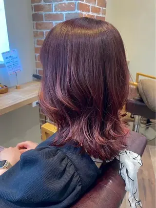 ミディアム パーマ 髪質改善 曳舟FUKUDAのヘアスタイル