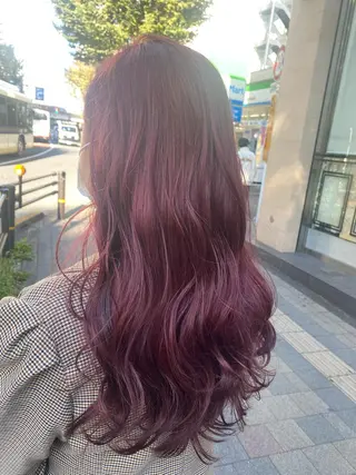 ロング カラー ヘアアレンジ TSUNA 🌙 Lim 五反田のマツエク・マツパデザイン