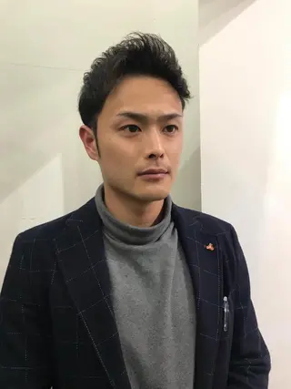 ショート パーマ メンズ メンズ縮毛矯正 細谷碧海のヘアスタイル