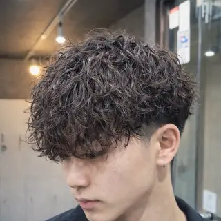 ショート パーマ メンズ ユイ【メンズパーマ】 🔥パーマモデル募集のヘアスタイル