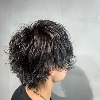 ショート メンズパーマ 工藤勇也のヘアスタイル