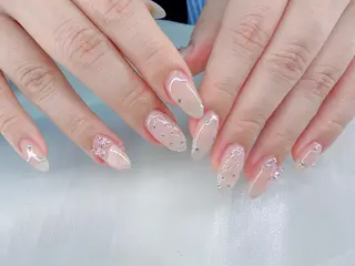 ネイル HOSHINO NAIL_長さだしのネイルデザイン