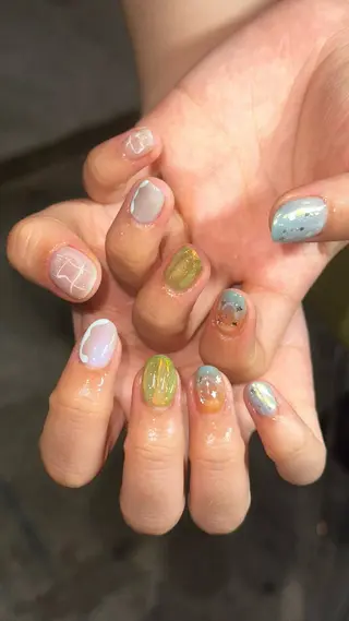 ミディアム トップコート/ 下北沢nailのネイルデザイン