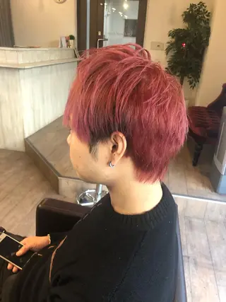 ショート カラー メンズ 美髪・艶髪特化美容師 RYOJIのヘアスタイル