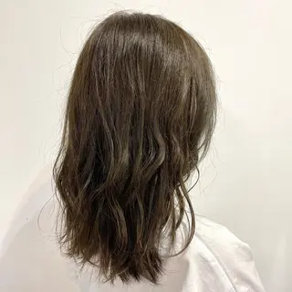 ミディアム カラー ヘアアレンジ 🎀レイヤー 透明感 カラーyuuri🎀のヘアスタイル