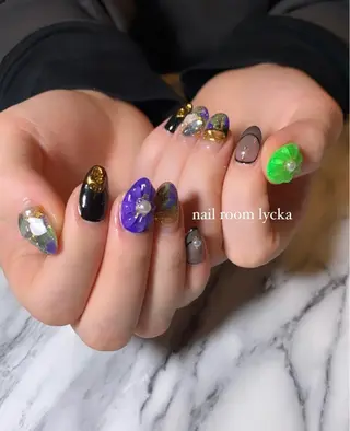 ネイル ネイルルームリッカ 𝐦𝐚𝐲𝐮のネイルデザイン